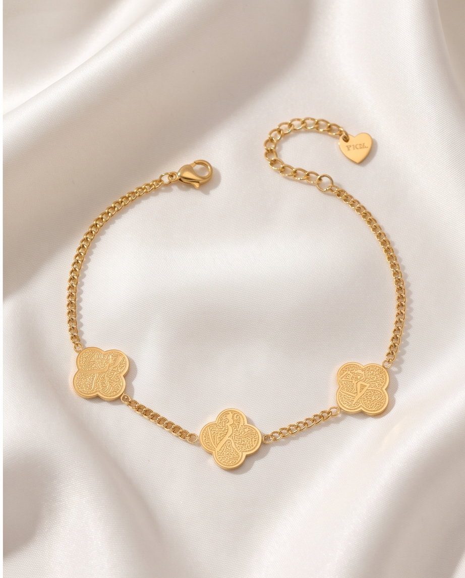 Gold Doubled Sided Ayatul Kursi Bracelets