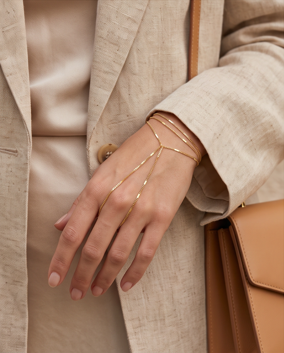 Multi Layered Chain Bracelet Gold 3