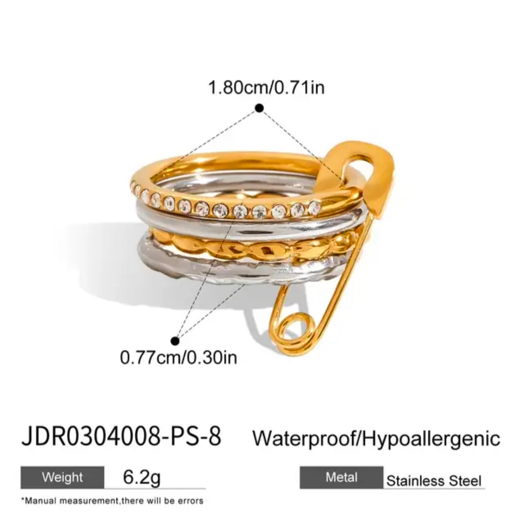 Twist Paper Clip Ring
