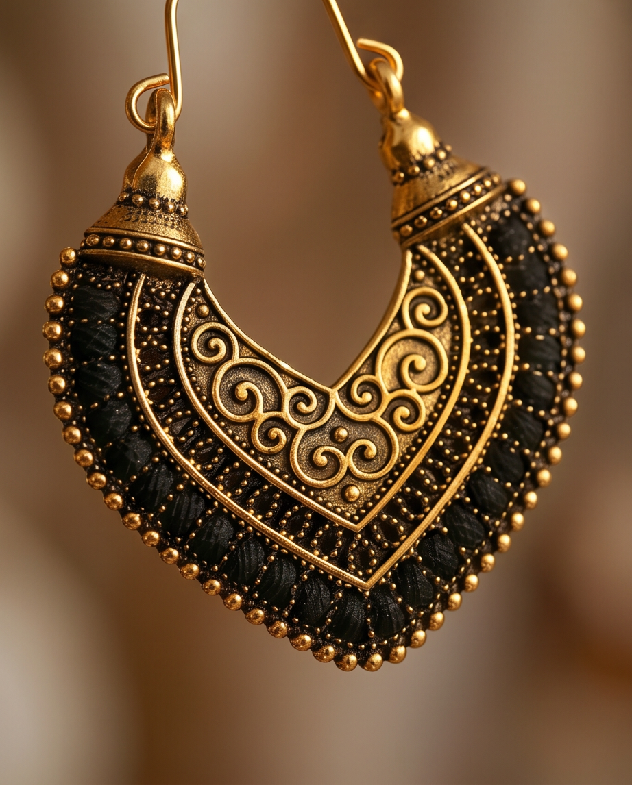 Black Bohemian Vintage Drop