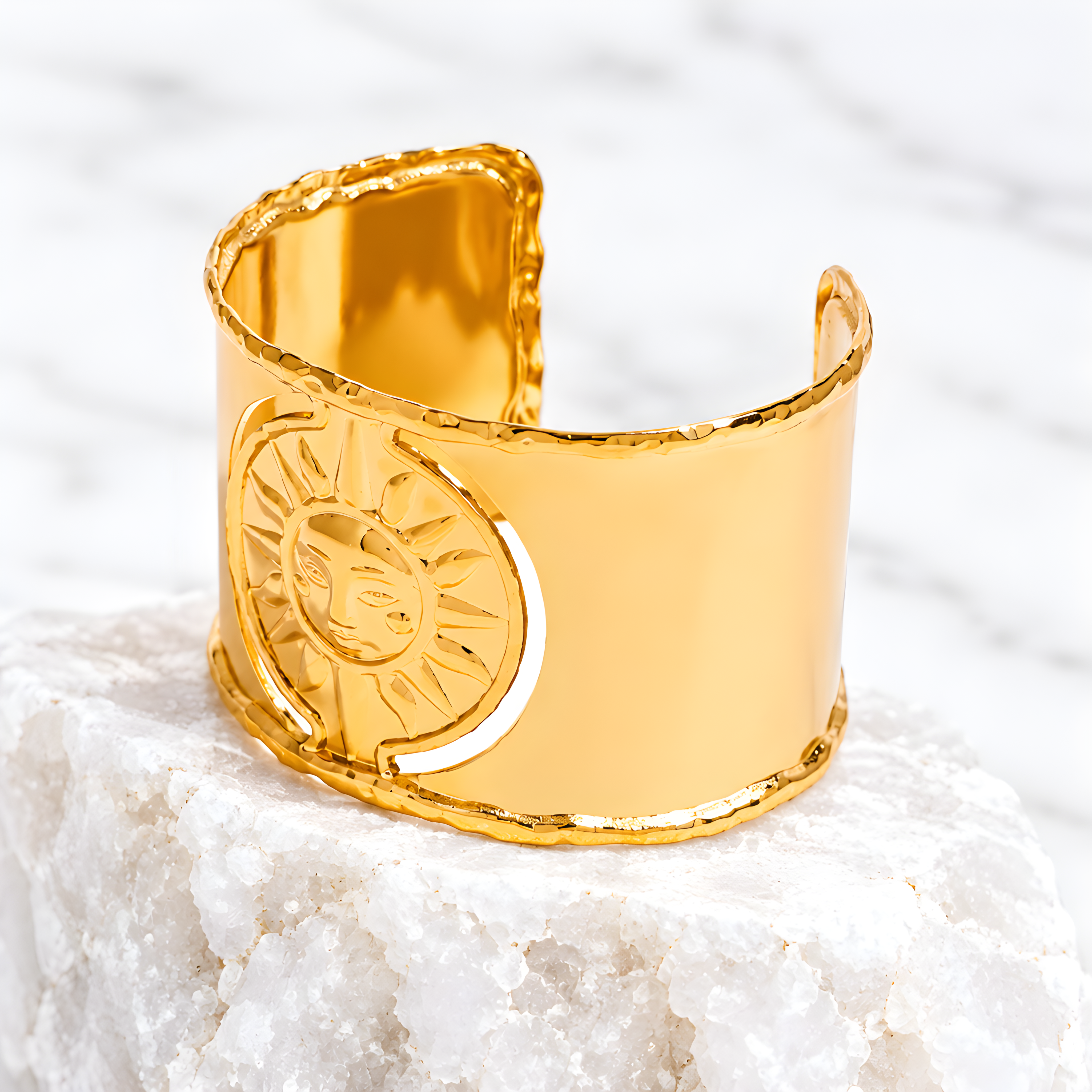 Chunky Cuff Hollow Bracelet