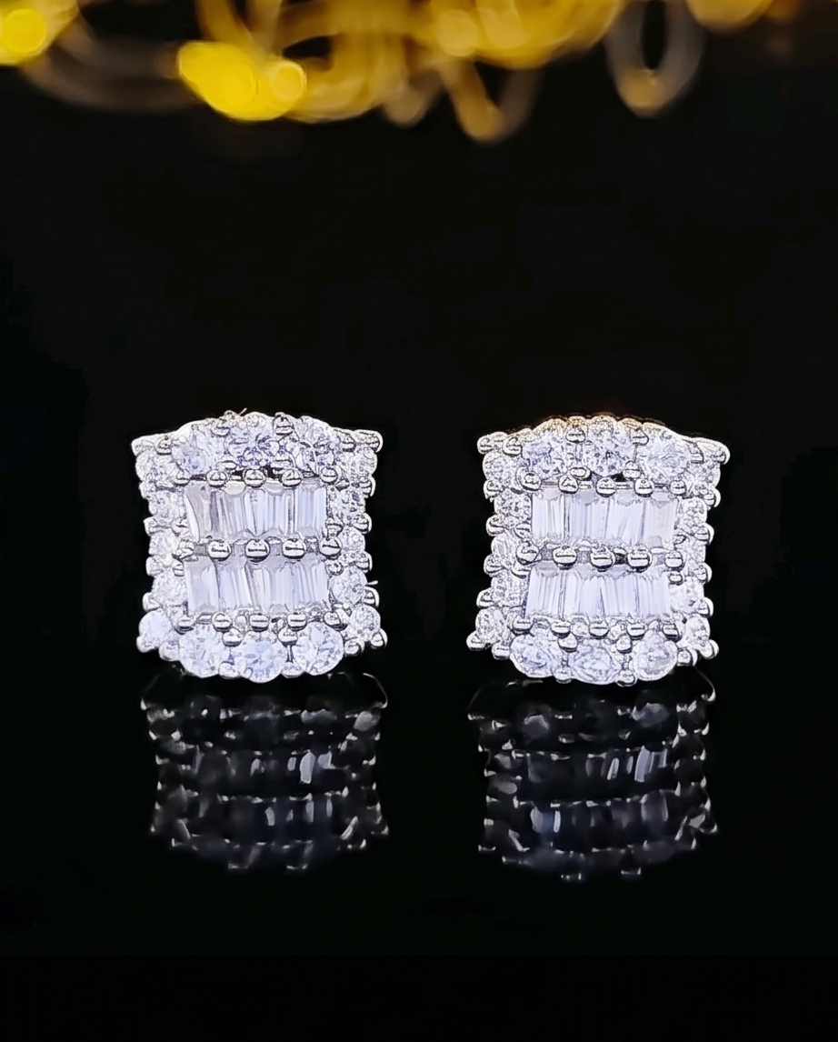 Small Cubic Zirconia Stud Earrings