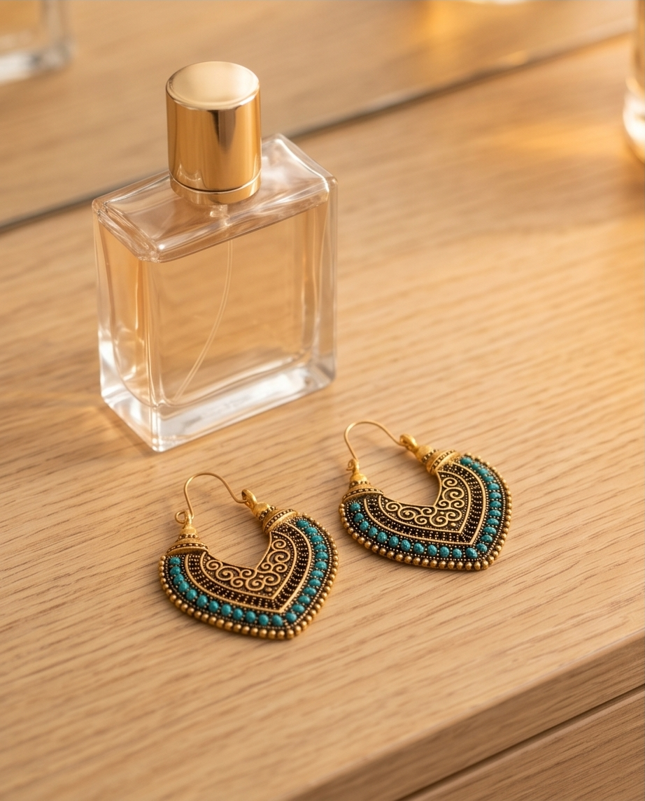 Bohemian Turquoise Vintage Earrings