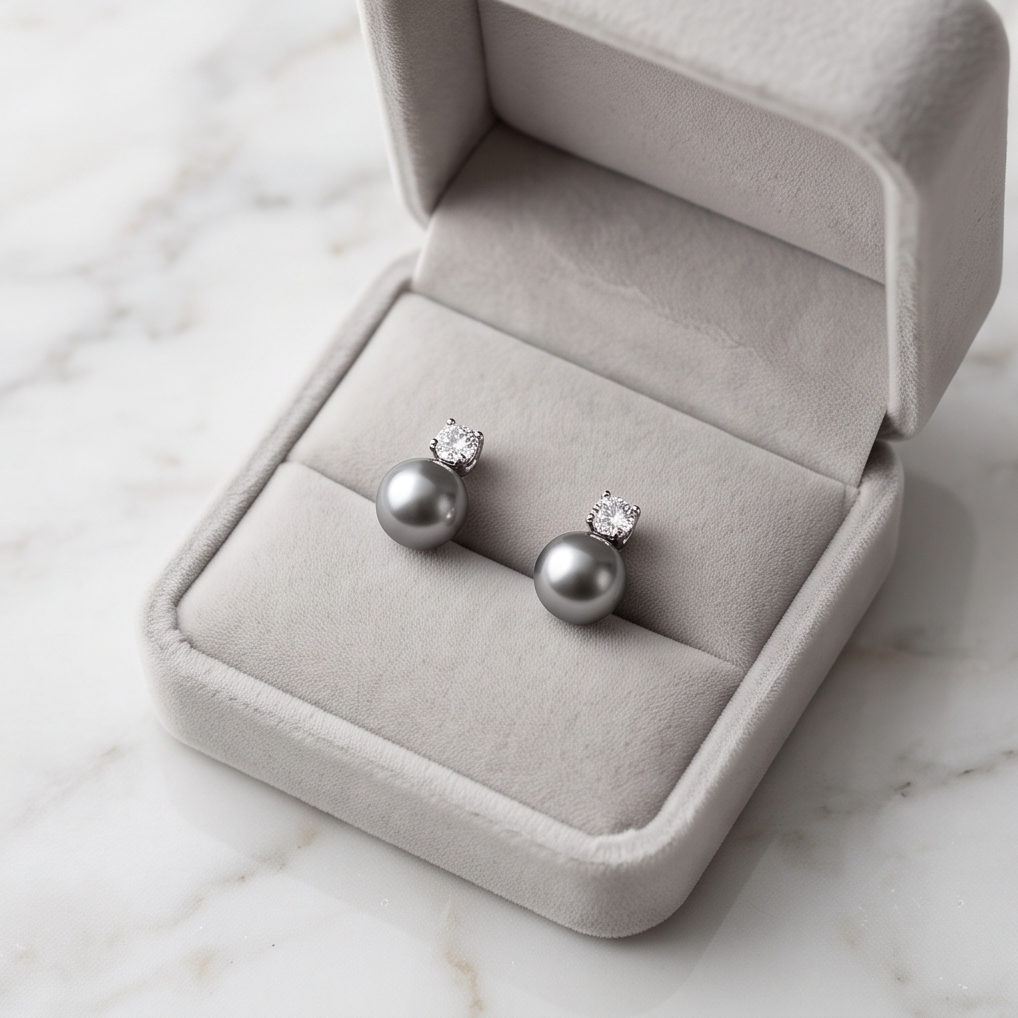 Vintage Grey Earrings