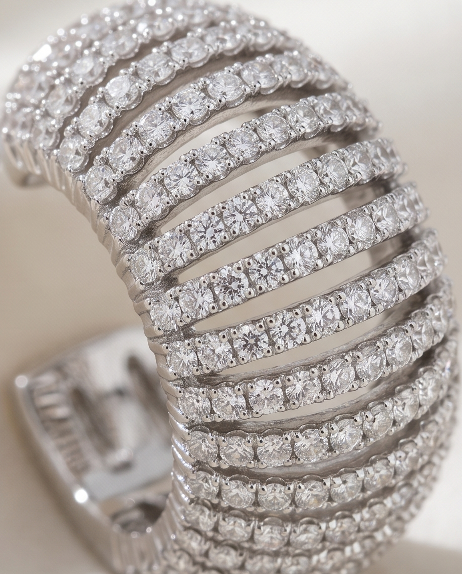 Silver Half Round Hoop