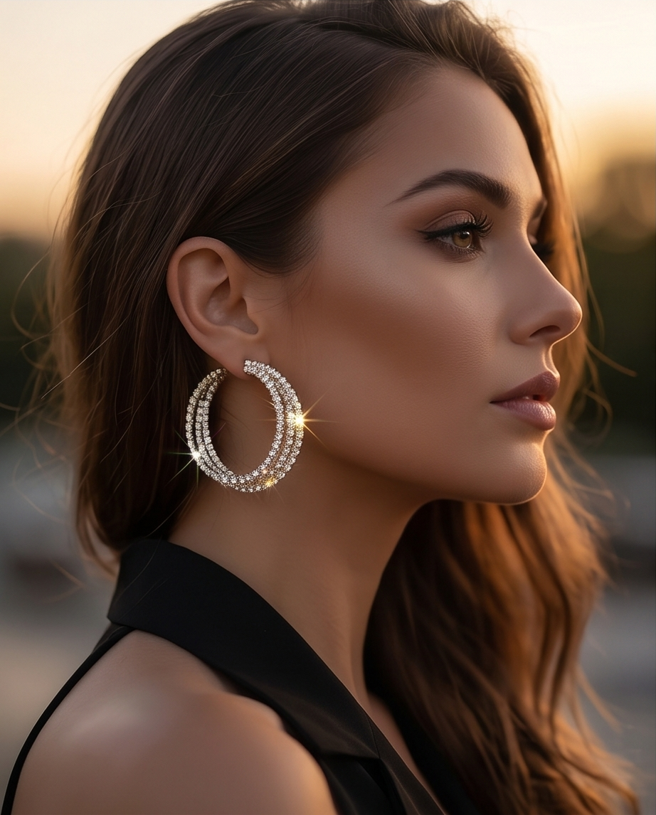 Twist Design Stud Earrings