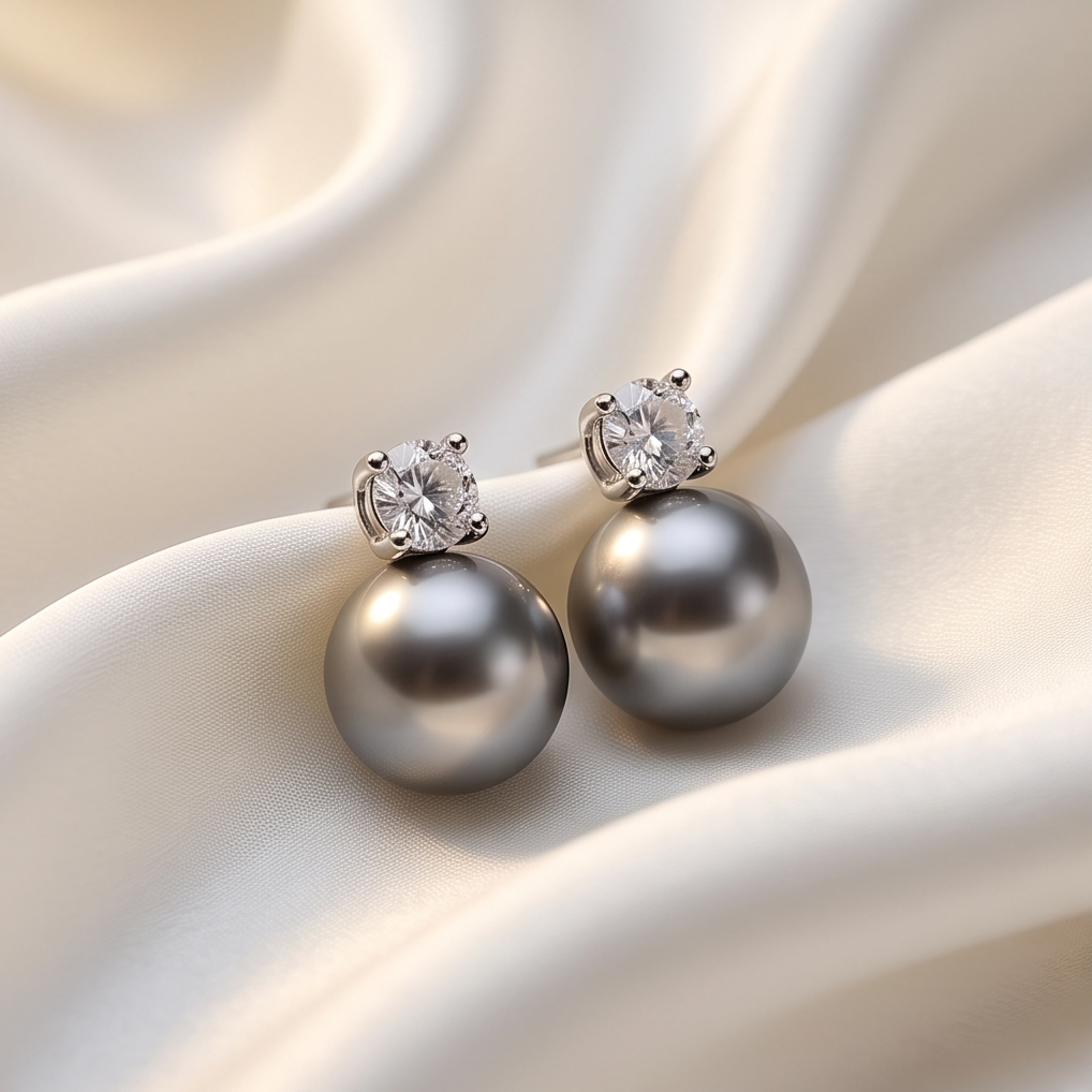 Vintage Grey Earrings