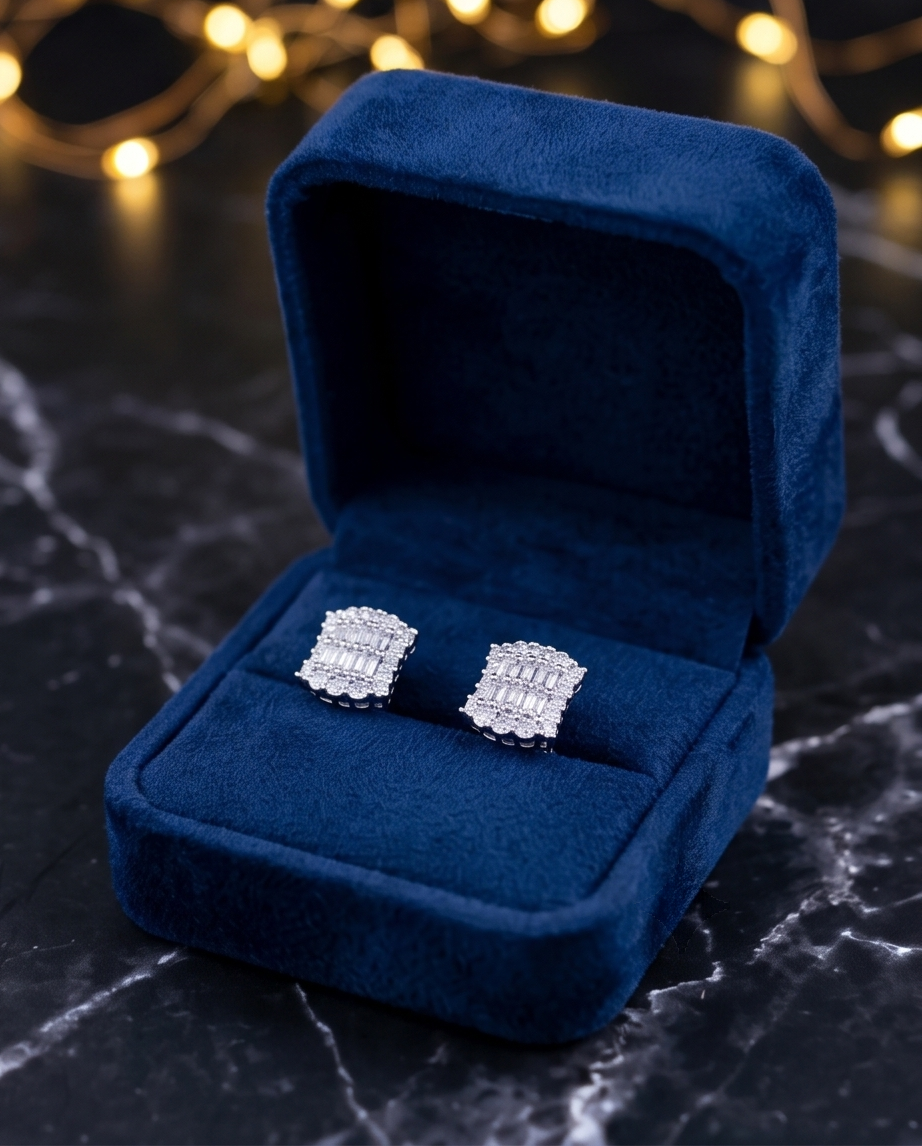 Small Cubic Zirconia Stud Earrings